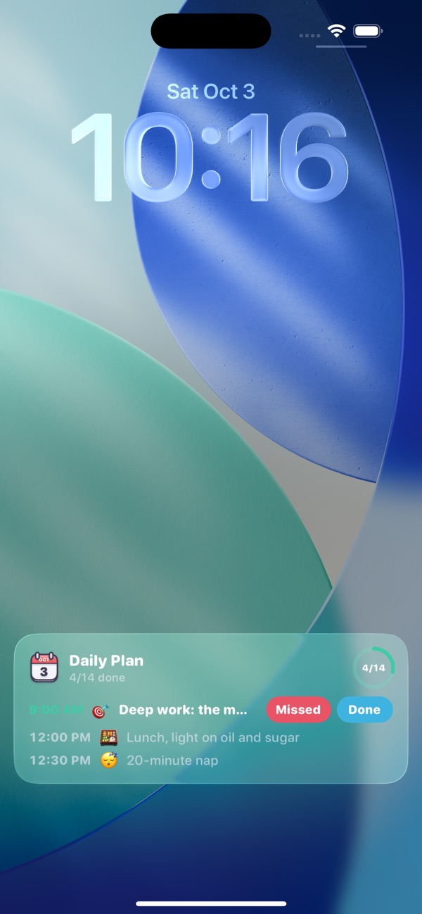 Lock Screen Live Activity