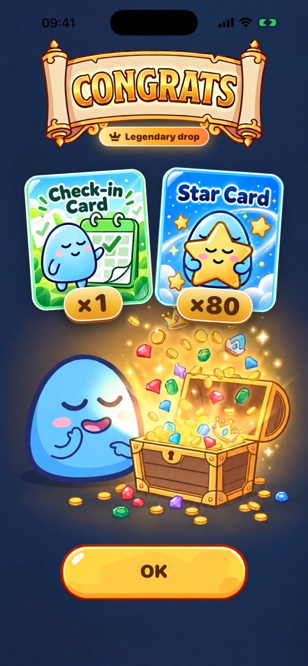 Treasure chest reward